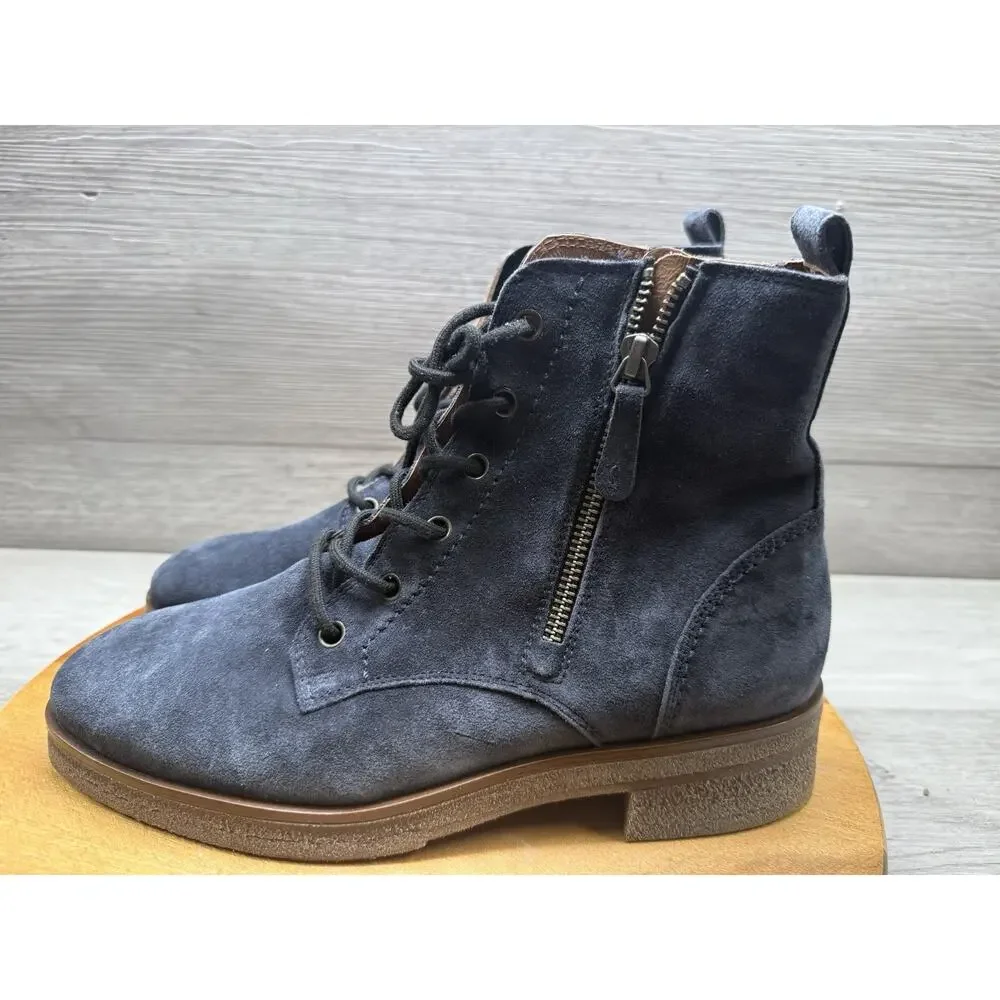 Paul Green Jillian Suede Dual Zipper Ankle Boots US 6